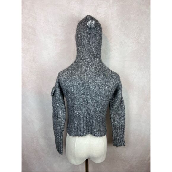 Y2K Gray Mohair & Angora Wool Blend Sweater - Picture 3 of 10